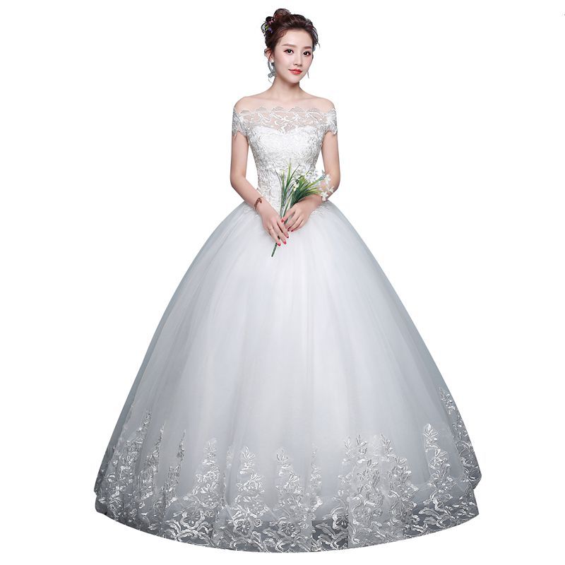 Qidi wedding dress shoulder wedding dress