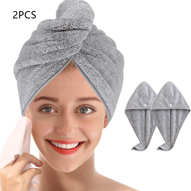 Coral Velvet Super Absorbent Dry Hair Hat